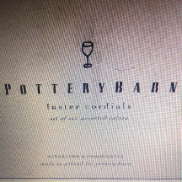 Pottery Barn luster cordials‎ liqueur glasses never used - Picture 4 of 11